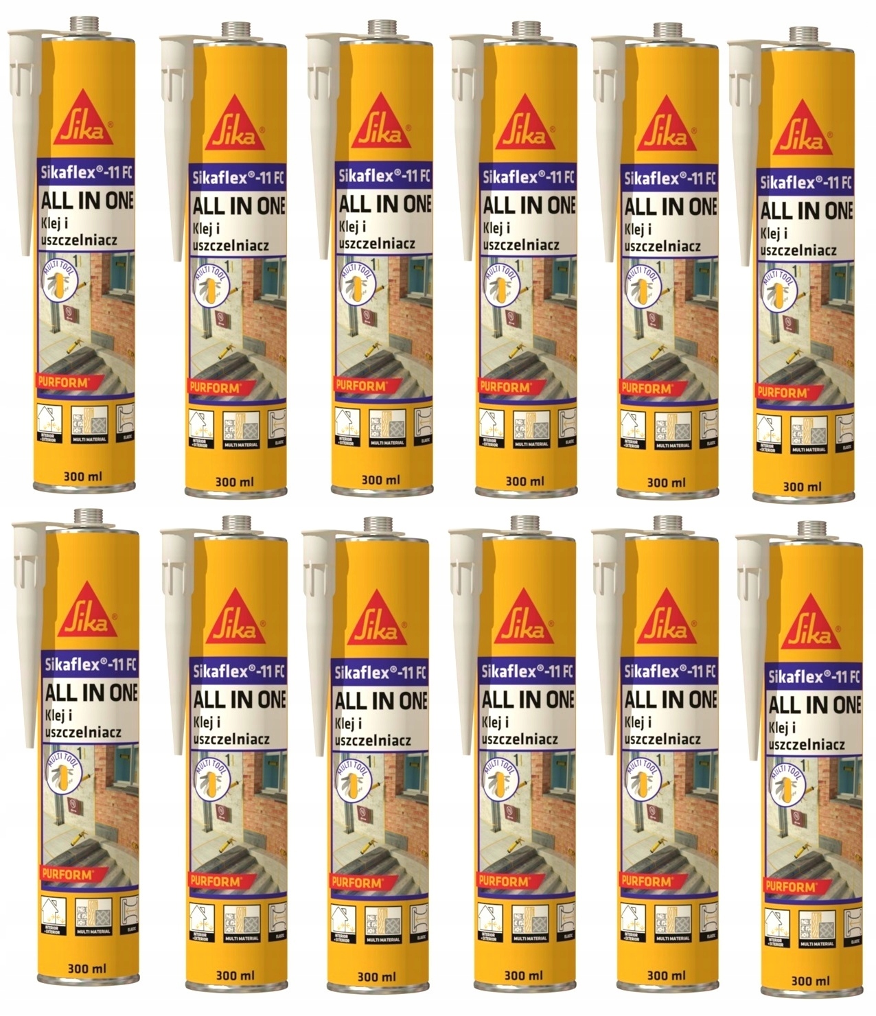 Герметик клей SIKAFLEX 11FC 300ml чорний 12шт