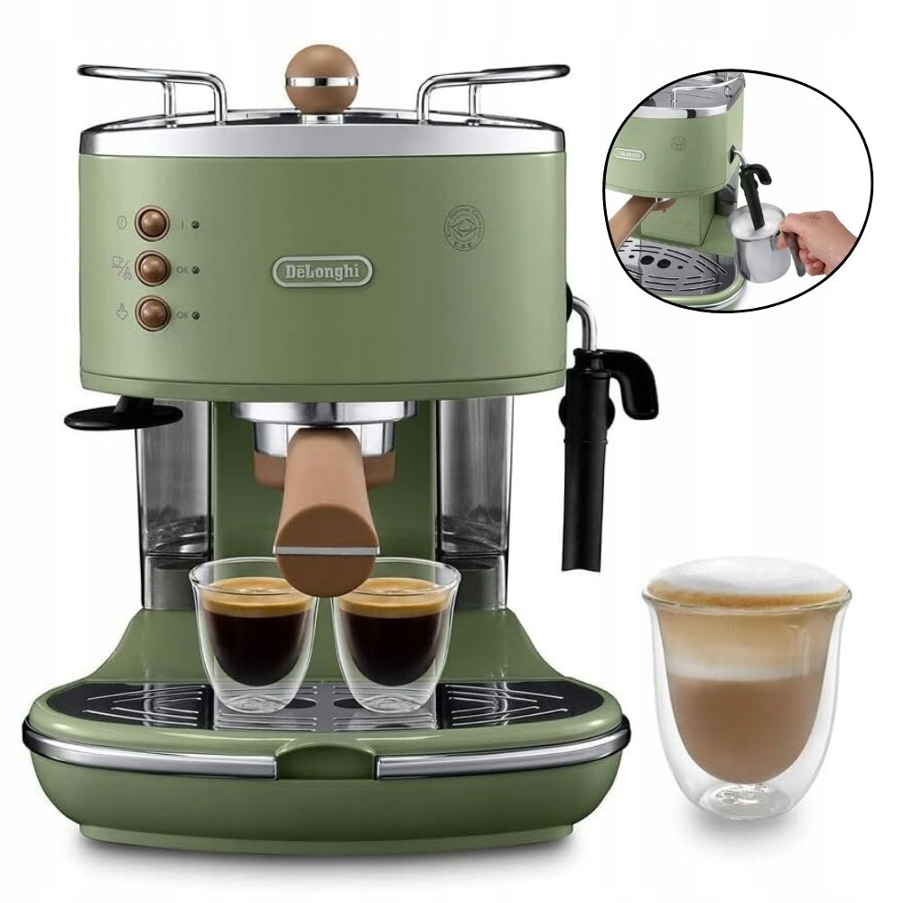 Pákový Espresso Kávovar Delonghi Icona ECOV311.GR 100W Zelená Vintage