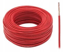 Przewód linka 1-żyłowa 4mm2 H07V-k;LGY czerwony