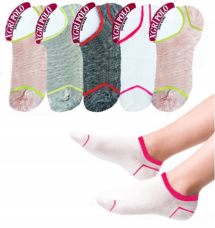 

6 x Skarpetki Stopki Bawełniane Kolorowe MIX