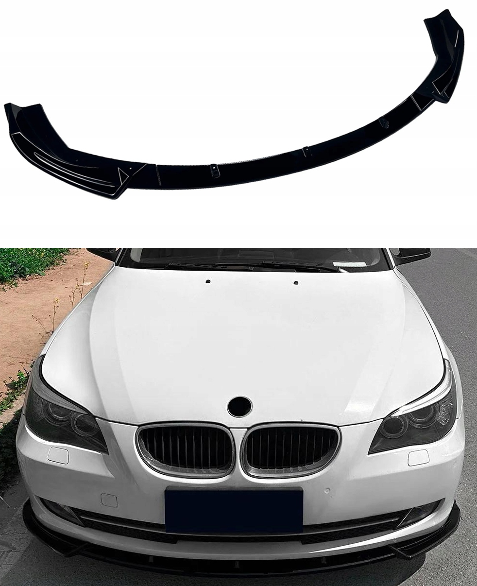 Rozbočovač Nárazníku Obyčejný Černý Lesk Pro Bmw E60 E61 2008-2010