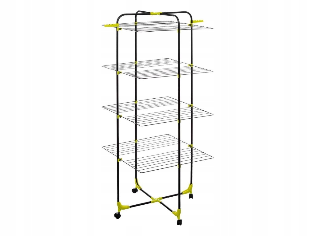 Levně Sušák na prádlo, 4 úrovně, na kolečkách