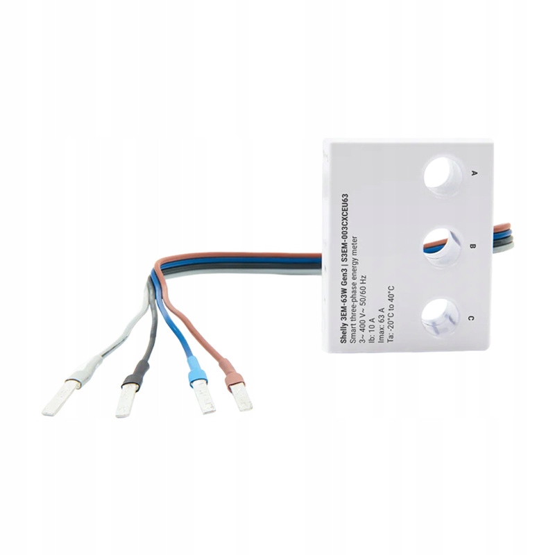 SHELLY 3EM-63W Gen3 miernik energii — 4