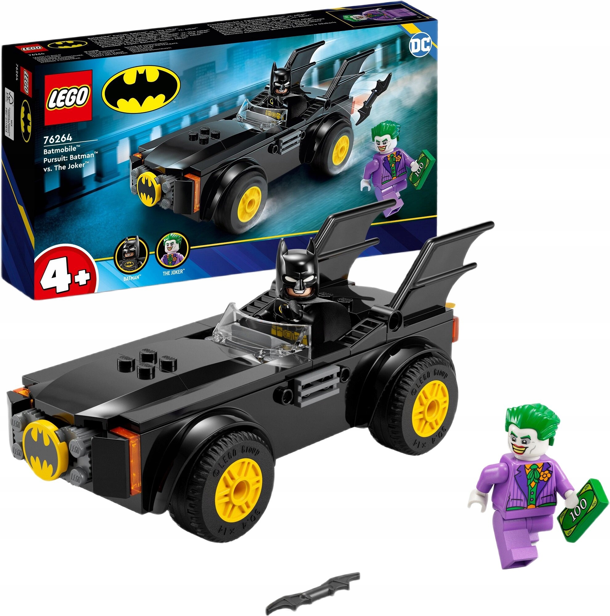 Lego 76264 DC Batmobil honba: Batman versus Joker
