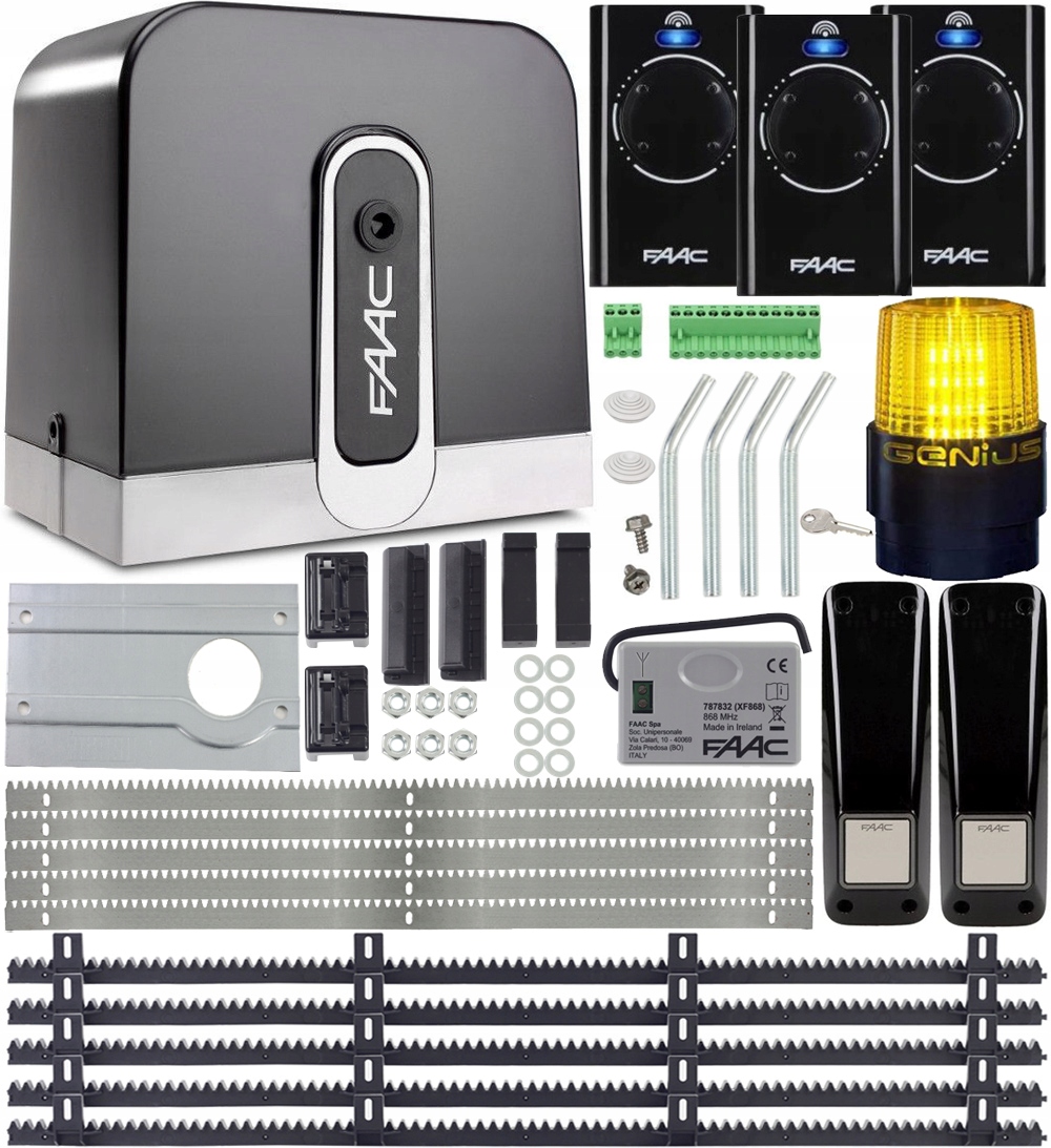 Pełny zestaw FAAC C720 3x PILOT 5x LISTWA Cyclo