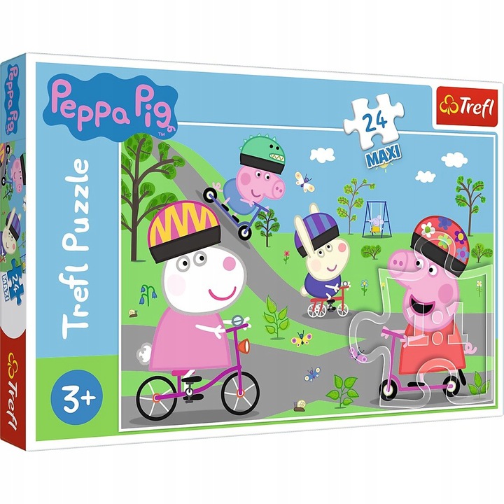 

Puzzle 24 Maxi Aktywny dzień Świnki Peppy Trefl