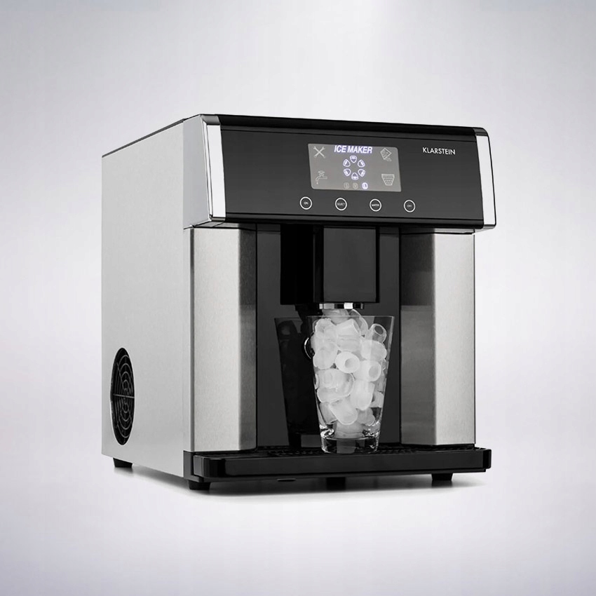 Klarstein maszyna do lodu 2w1 kostkarka 15kg/24h