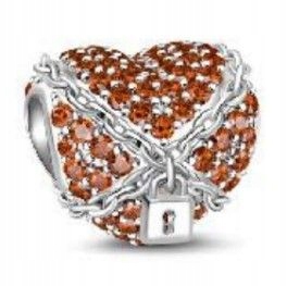 Přívěsek Bead srdíčko stříbro 925 přívěsek na náramky 3 mm dárek