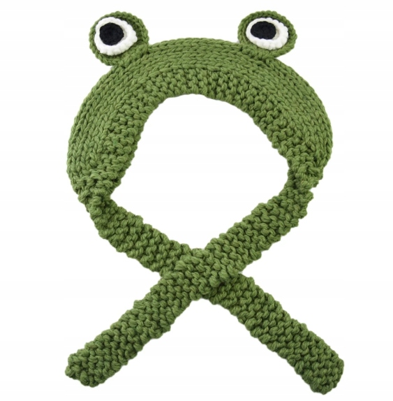 Czapka szalik chusta na uszy żaba na NOWOŚĆ!! Marka inna