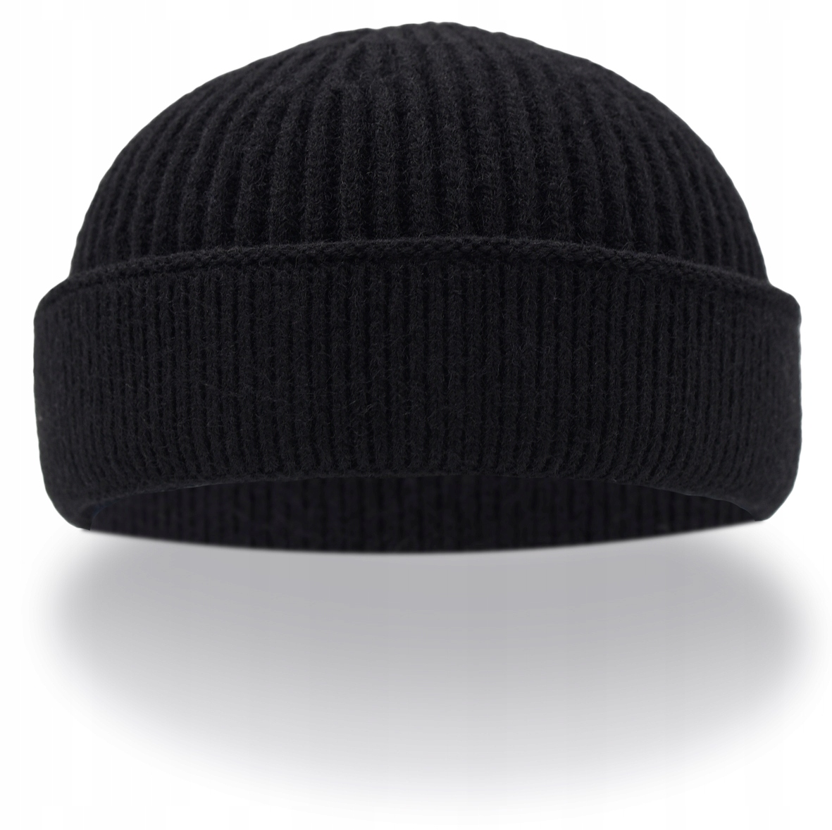 

Czapka dokerka zimowa męska czarna leon bez daszka