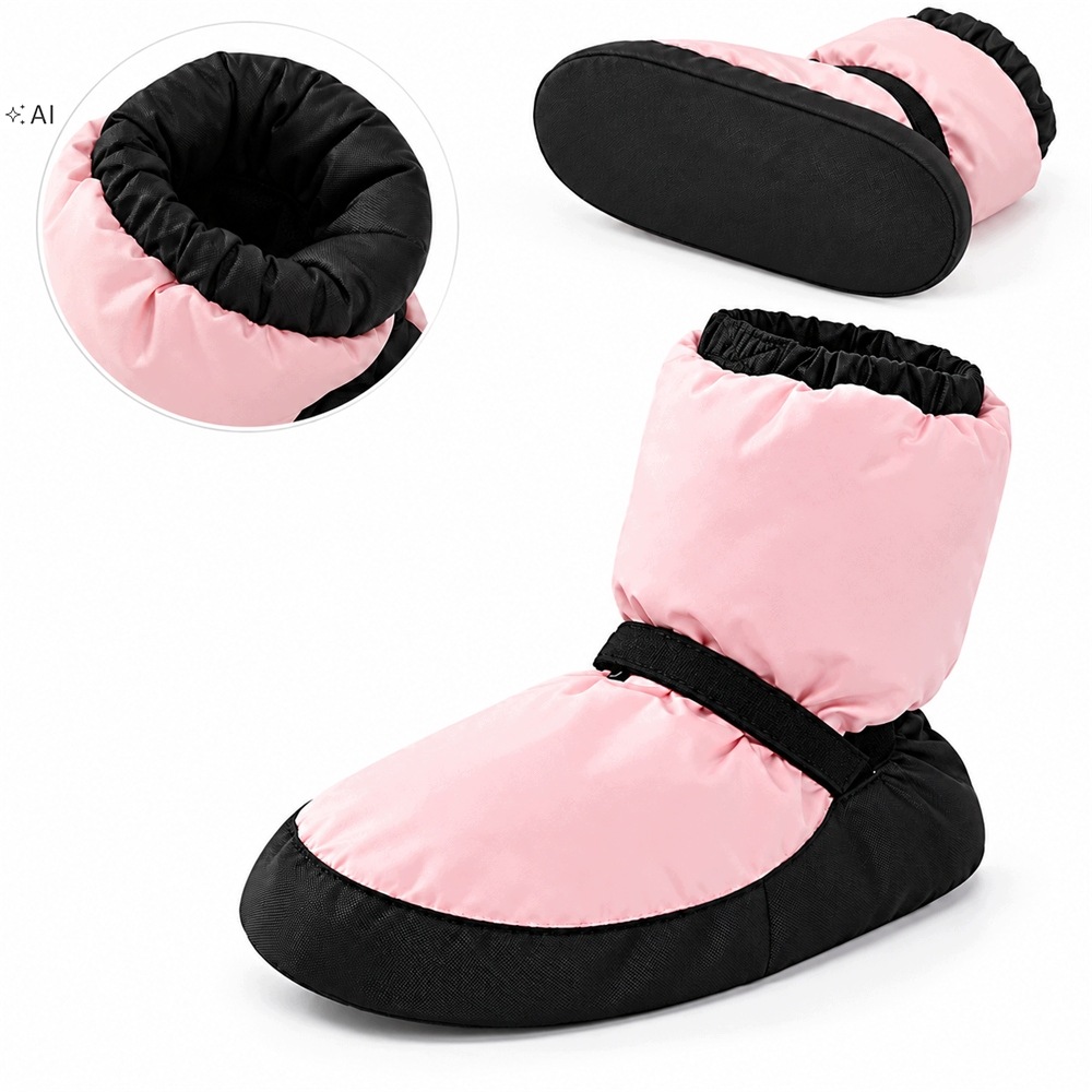 Buty Ocieplające Do Tańca – Baletki Ocieplacze Różowe Rozmiar 36-38