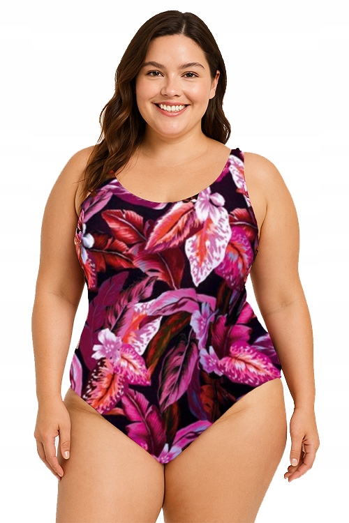 Jednodílné plavky Marko Kasandra kostým Plus Size v listu 46