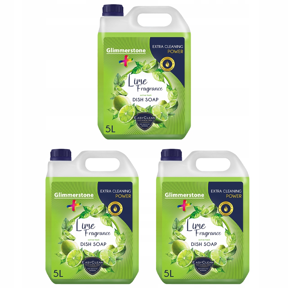 Levně Tekutý Gel Na Mytí Nádobí Limetka Plus 5L Set 3x5L