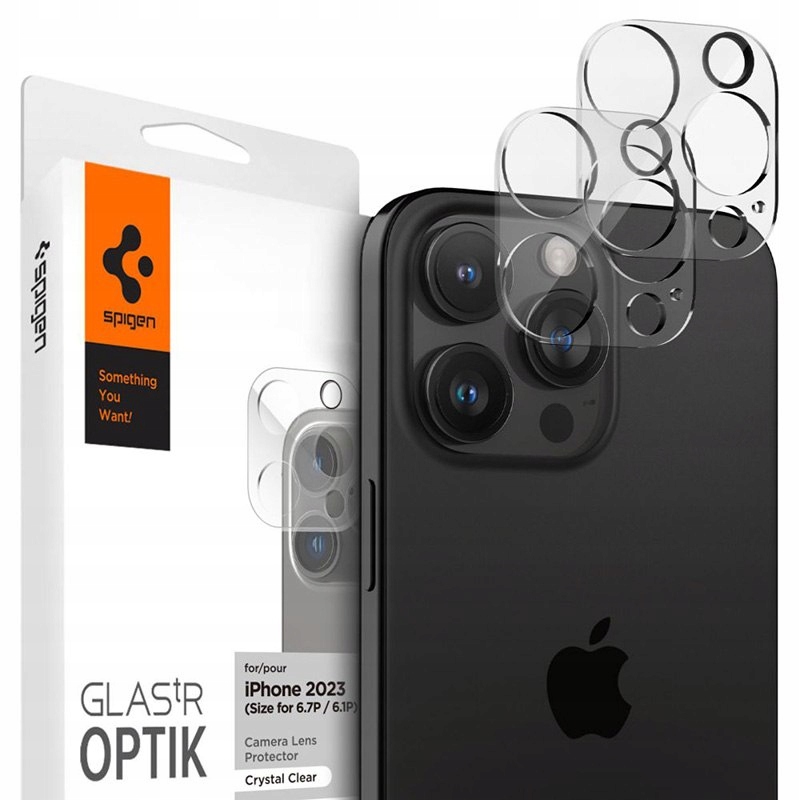 Spigen Optik.TR Camera Protector Szkło ochronne na obiektyw do iPhone 15