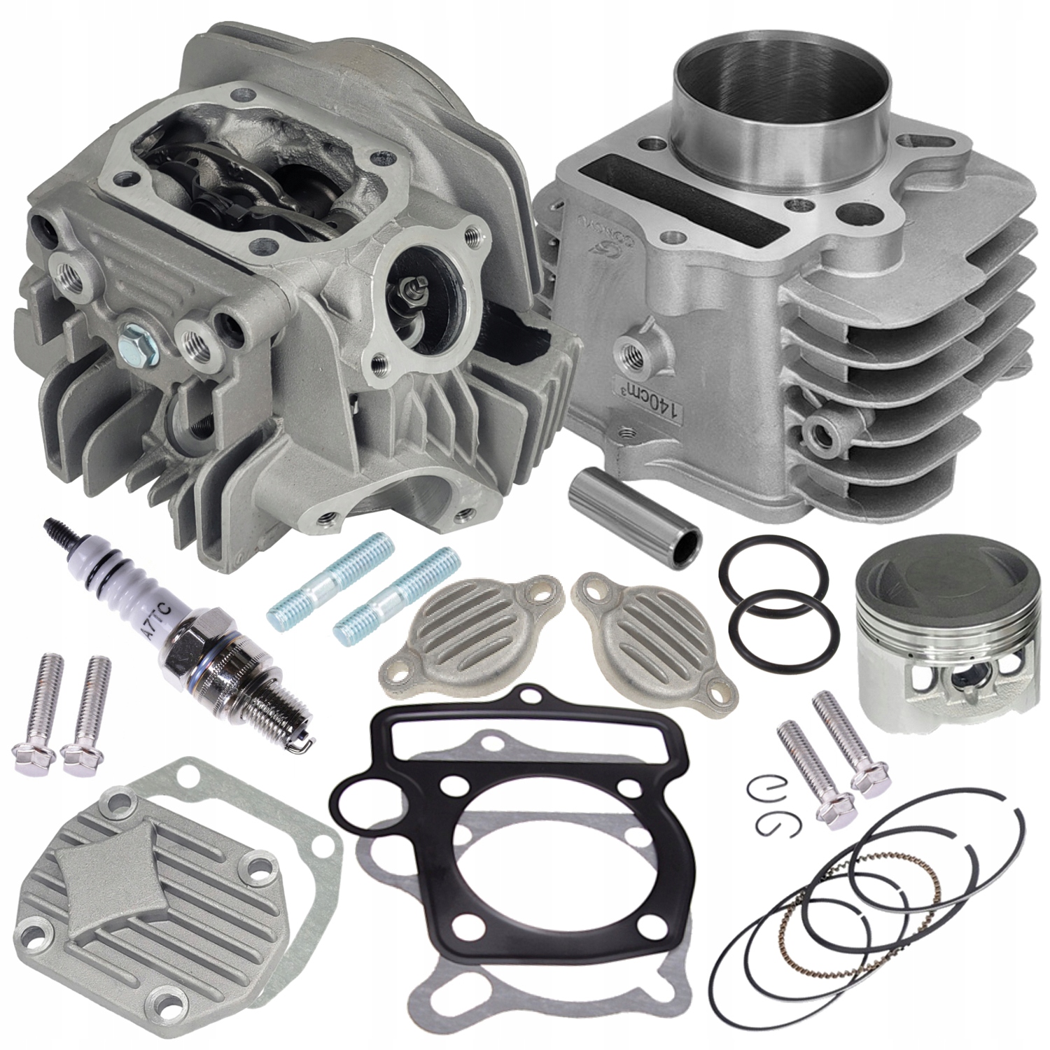 Cylinder Tłok 56mm Głowica kpl Cross Ycf PitGang Rmt Rxf Pitbike 140cc