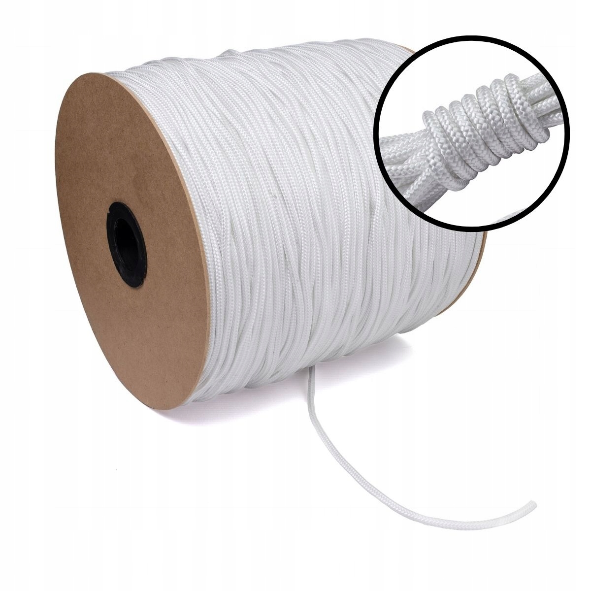 Polypropylenové lanko Pletené plachetní bílé 12 mm 100 m