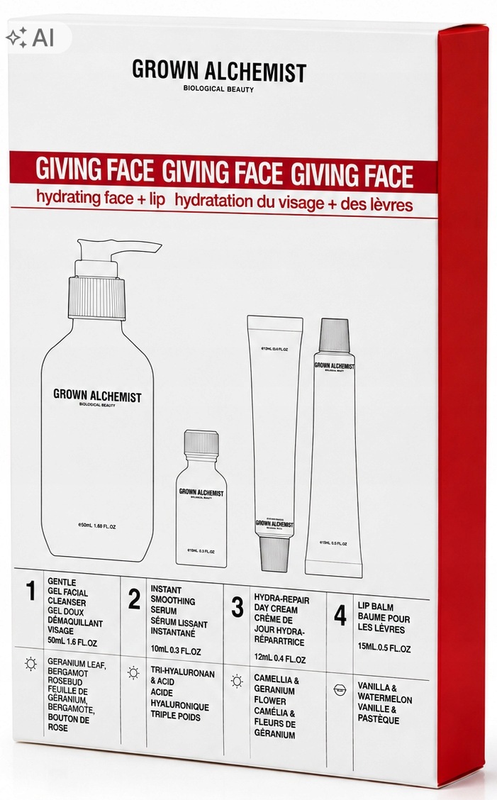 Grown Alchemist Giving Face Cestovní Sada Pro Hydratační Dárek