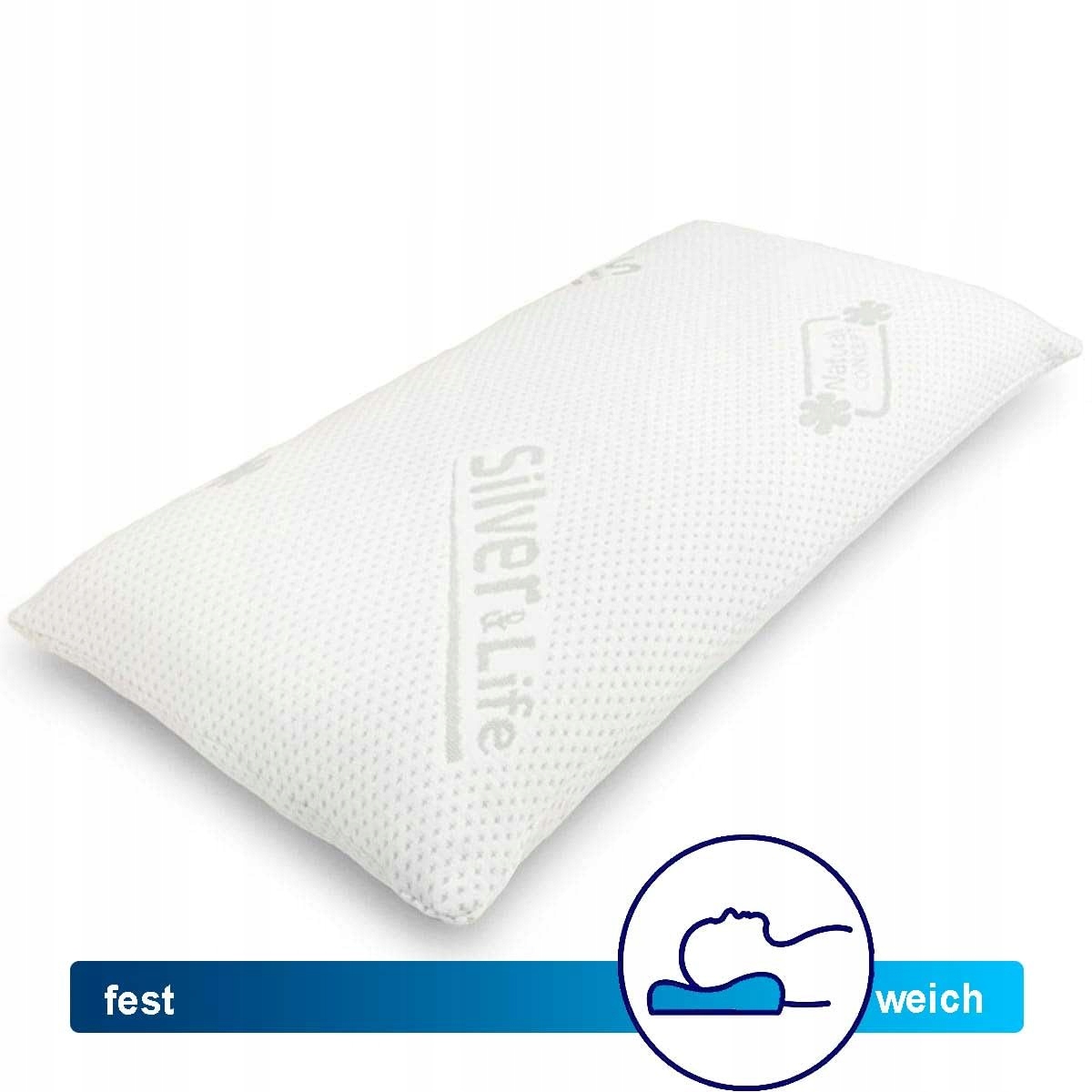 GORILLA GESUND Poduszka Ortopedyczna Memory Foam Silver Neck 70x34cm — miniatura 2