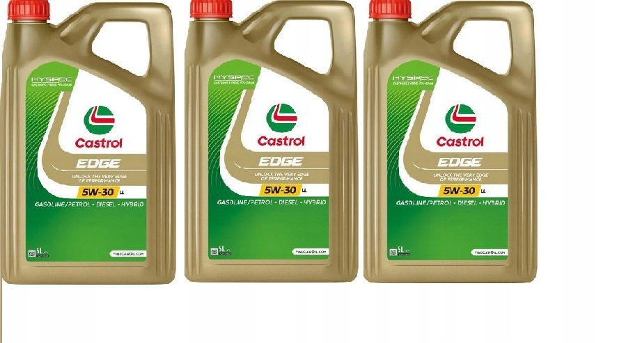 3X CASTROL 5W30 5L. EDGE TITANIUM "LL"