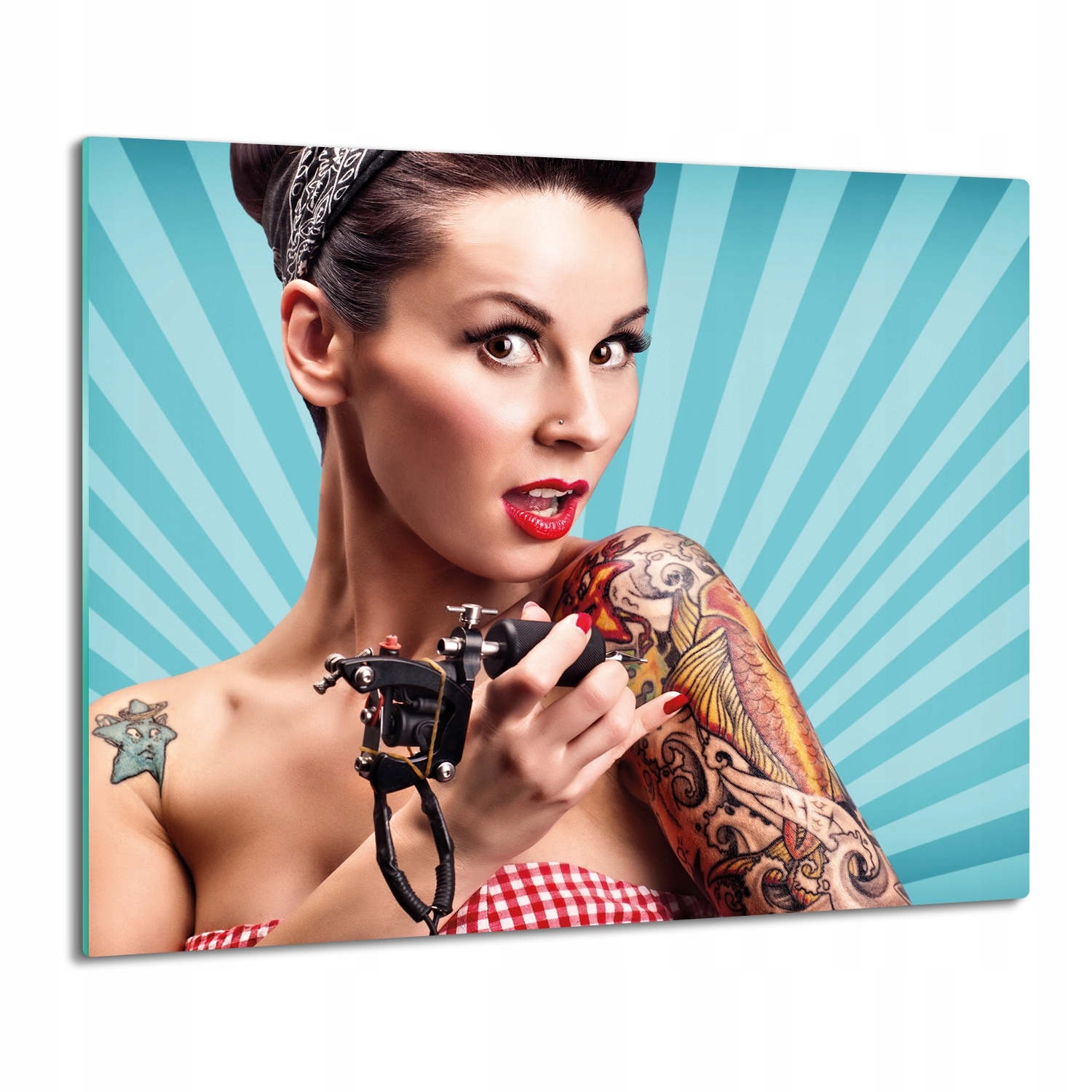 splashback deska s grafikou Žena tetování 60x52