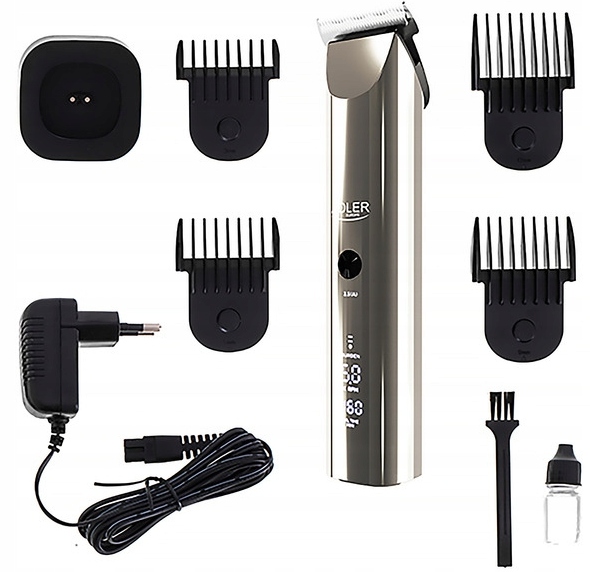 Profesjonalna Bezprzewodowa Maszynka Do Włosów AD2834 Led Mocna