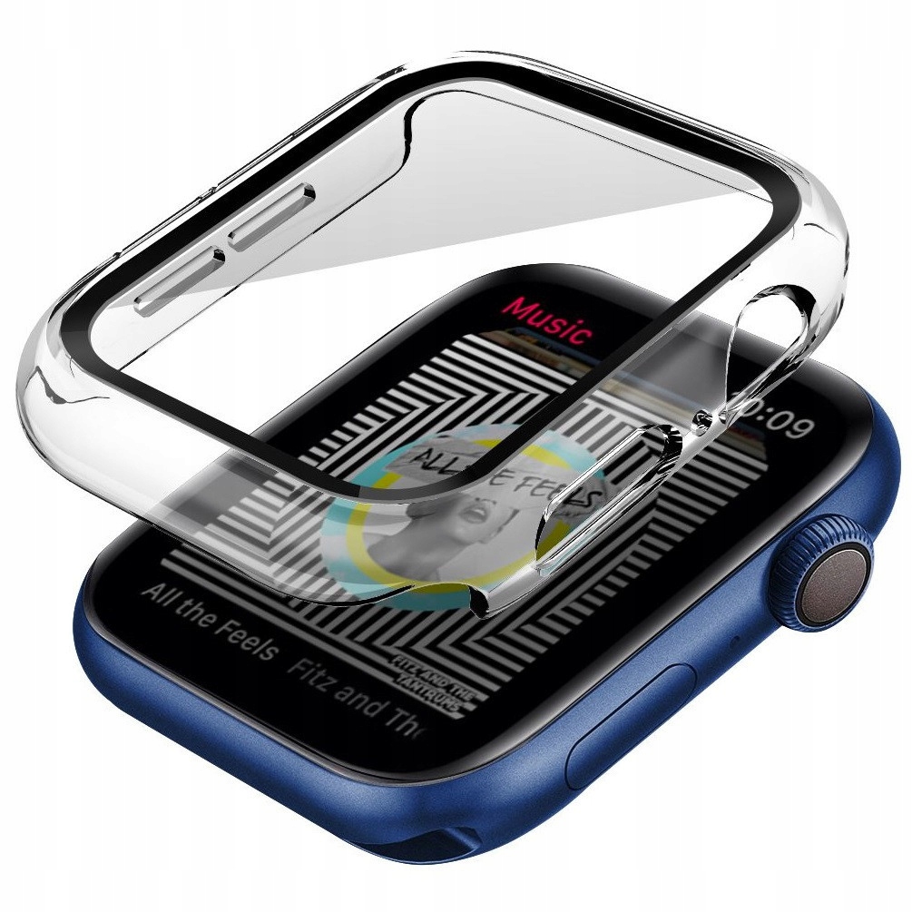 Szkło hartowane / etui do Apple Watch 8 / Watch 7 45mm, przezroczyste