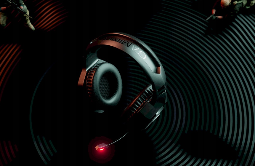 Słuchawki VOYEE gamingowe dla graczy LED Mikrofon Model Voyee