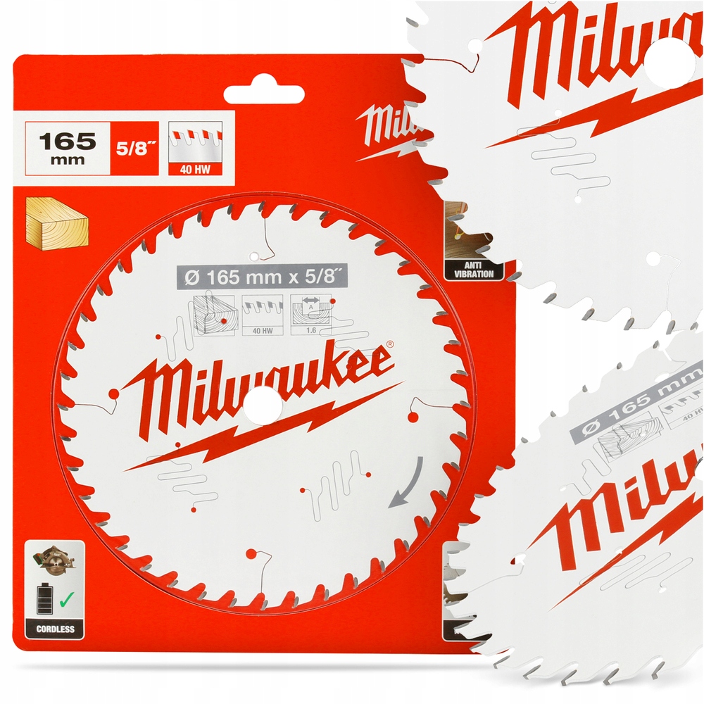 Řezací kotouč na dřevo pro pilu 165 mm Milwaukee