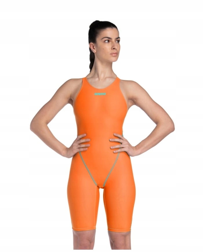 Strój startowy Arena Powerskin St Next Damski Open Back Orange Le Uk 26