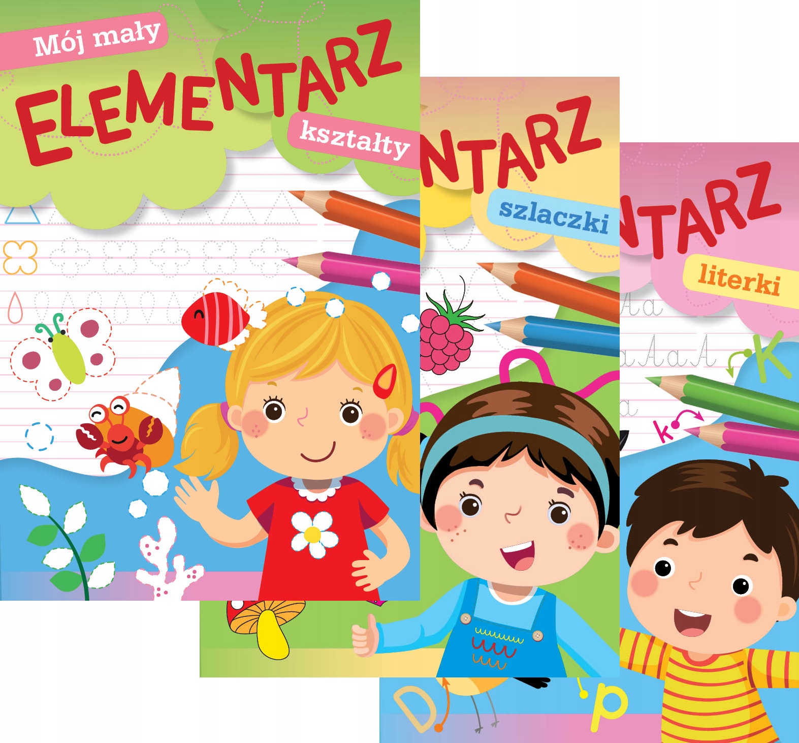 

Mój mały elementarz Literki Szlaczki Kształty