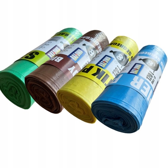 

Uniwersalne worki do segregacji śmieci 120L 40 szt