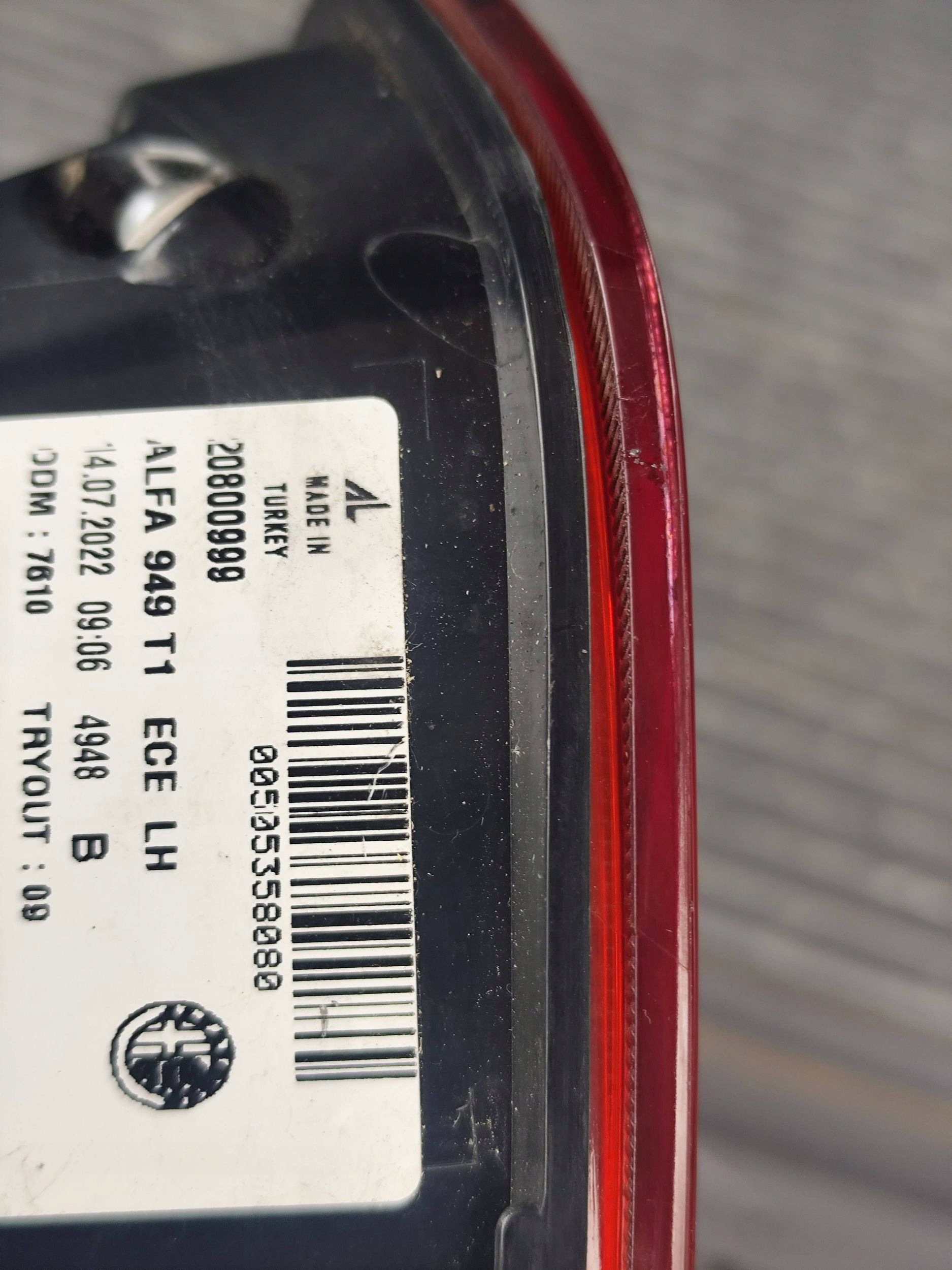 ALFA ROMEO STELVIO light rear left 00505358080