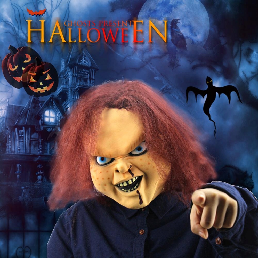 STRASZNA MASKA LALECZKA CHUCKY HALLOWEEN Kod producenta 7d8lz4