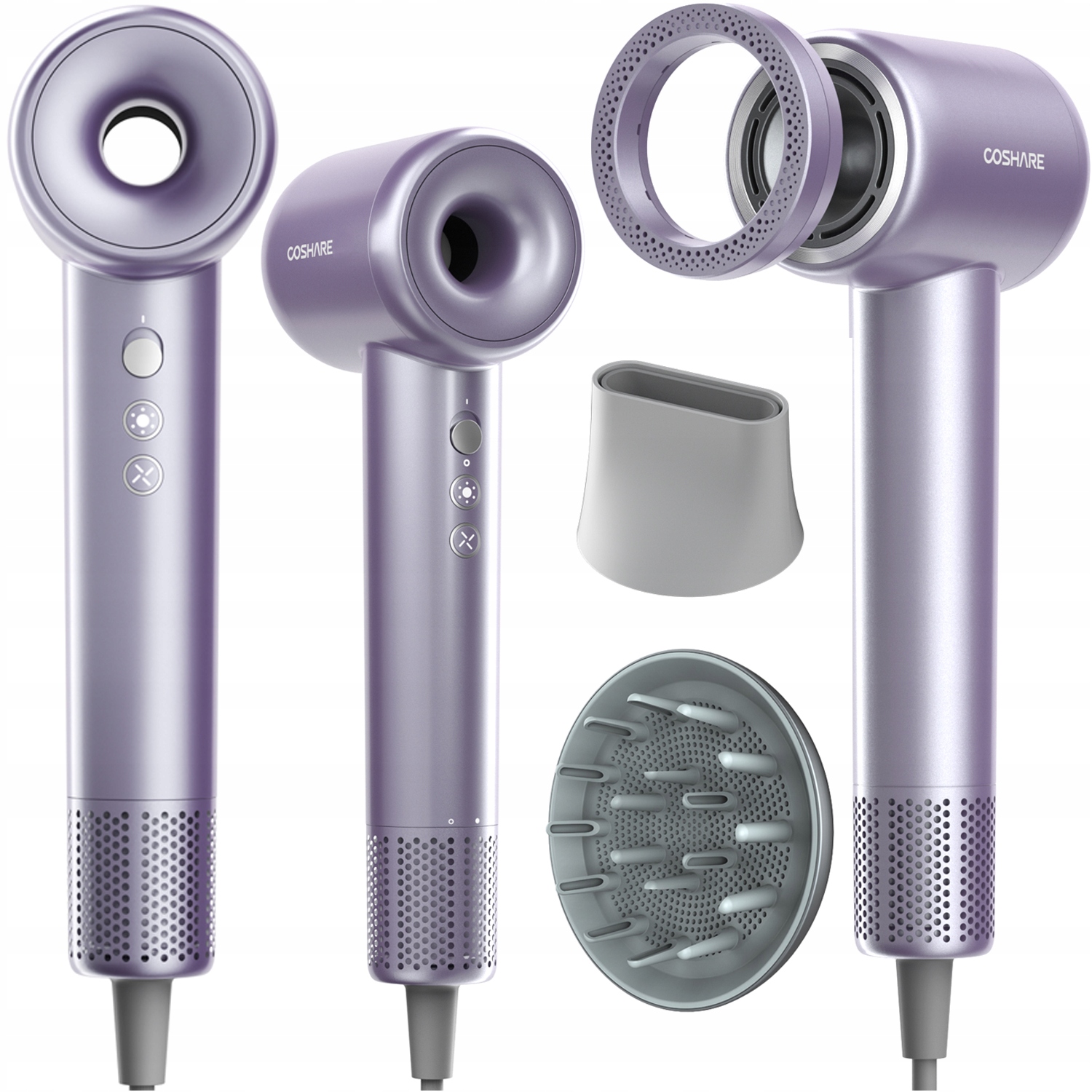 Mocna Suszarka do Włosów Coshare EssenceRing SuperFlow1 Pro Jonizacja 1600W