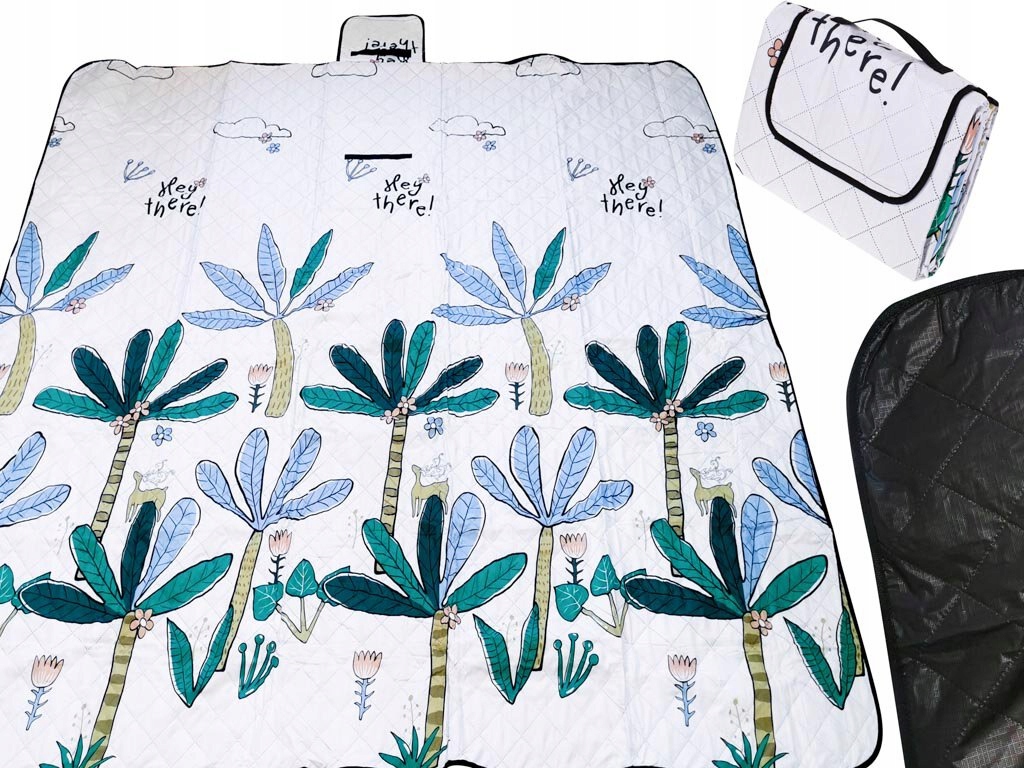 MATA PLAŻOWA KOC PIKNIKOWY BIWAKOWY PALMY 200X200 Marka Kontext