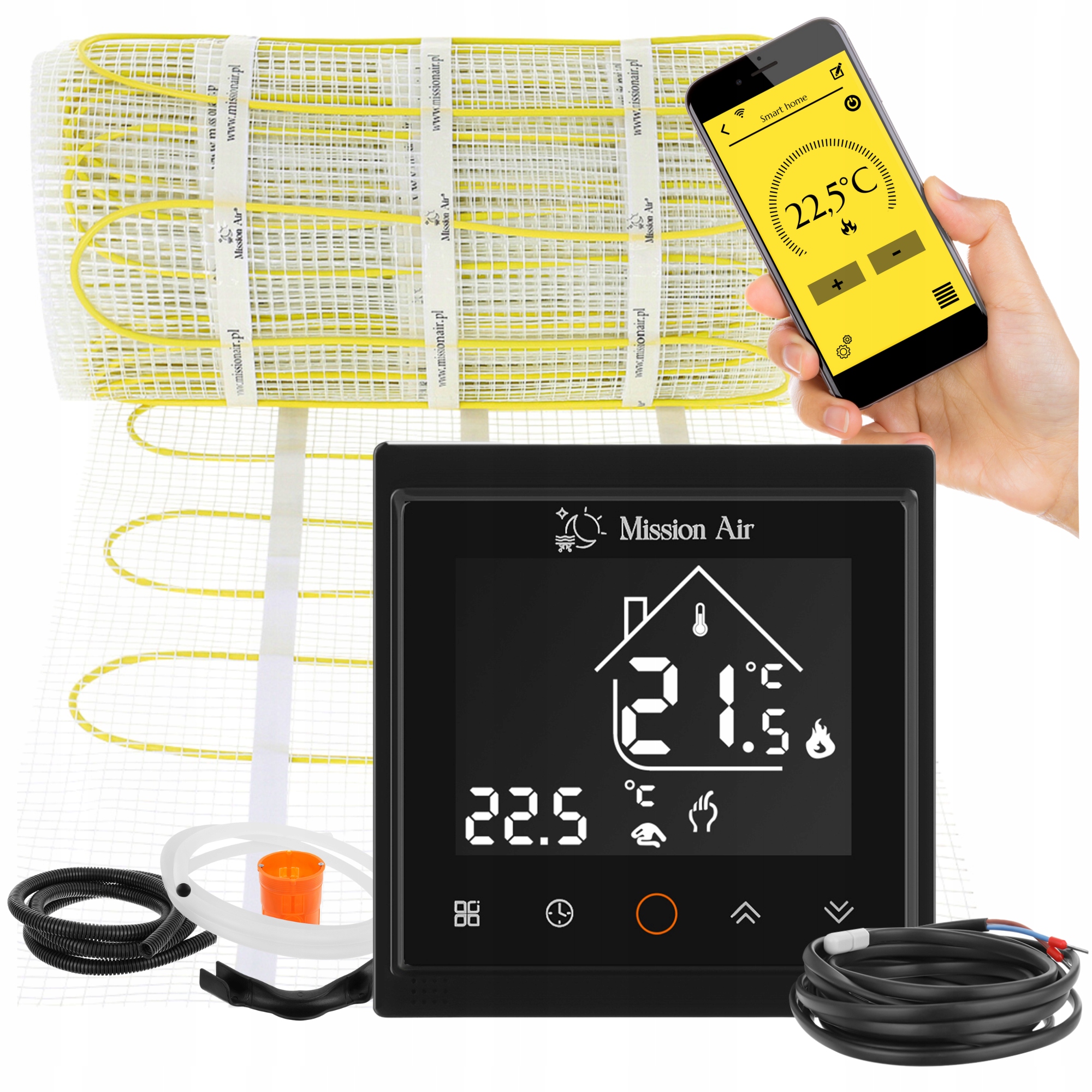 Set Vykurovacia podložka pod dlaždice MA-160W/m² 4,5 m²