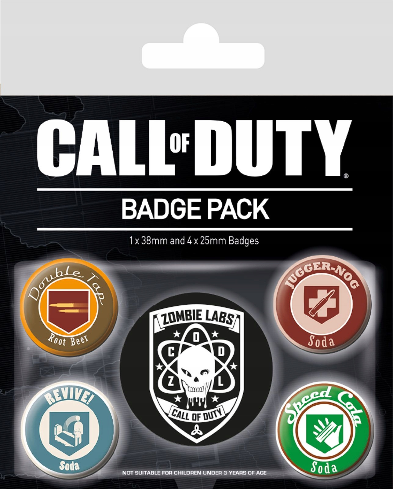 

Zestaw 5 przypinek dla gracza Call of Duty Soda