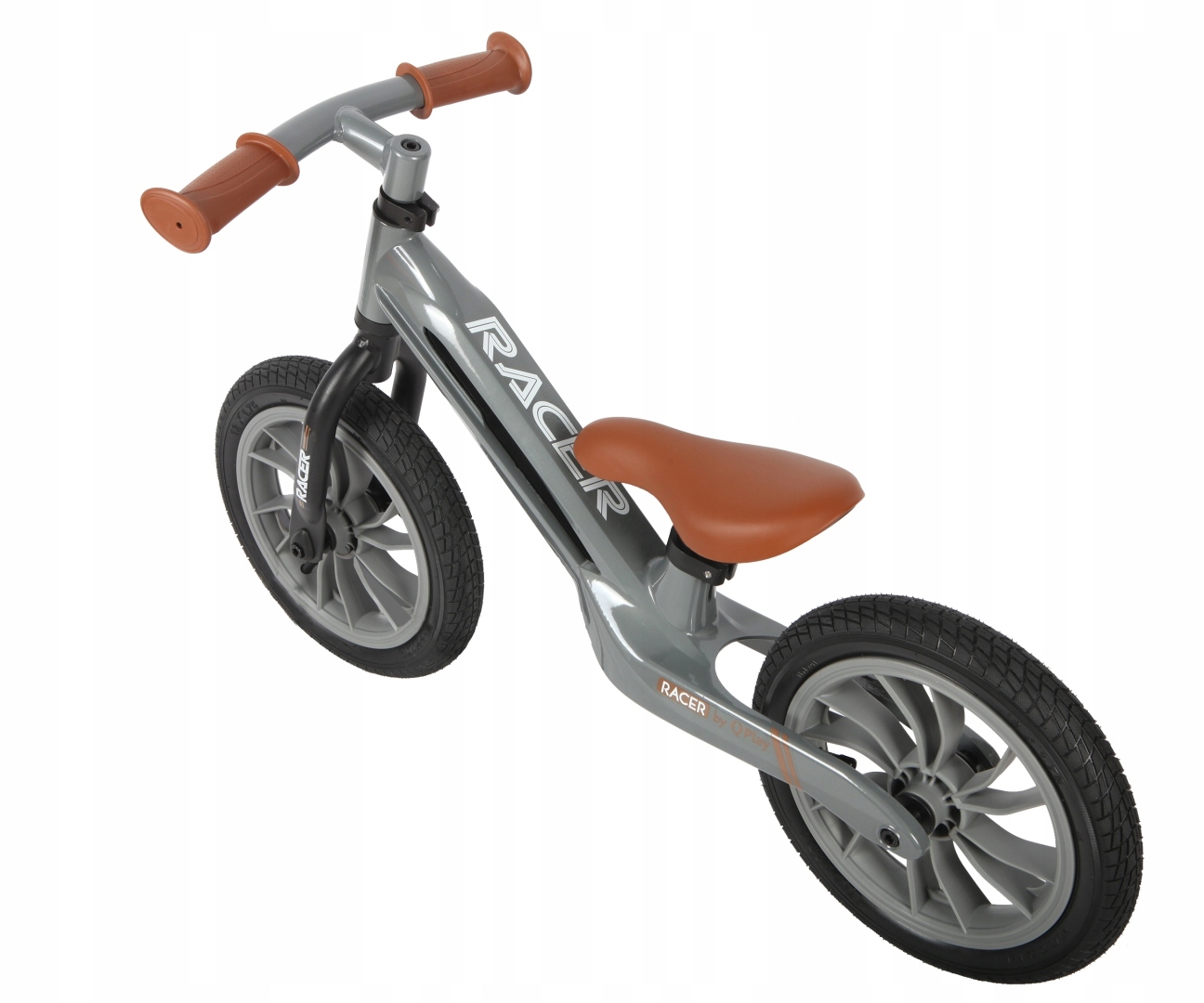 QPlay Racer Rowerek Biegowy 12" Szary