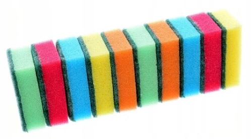 

Gąbki kuchenne do usuwania zabrudzeń komplet 10szt