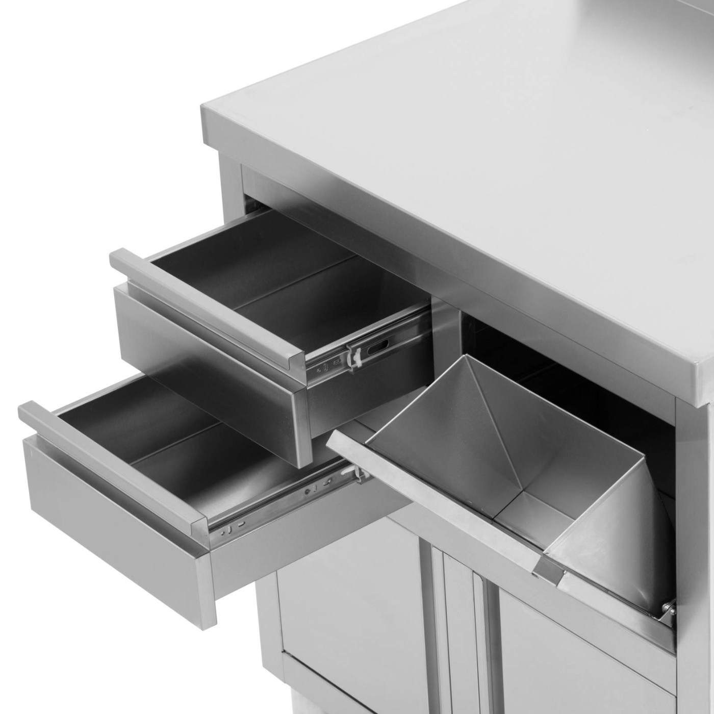 SZAFKA POD EKSPRES DO KAWY - 2 SZUFLADY - POJEMNIK UCHYLNY - RANT - 60 X 82 Szerokość produktu 82 cm