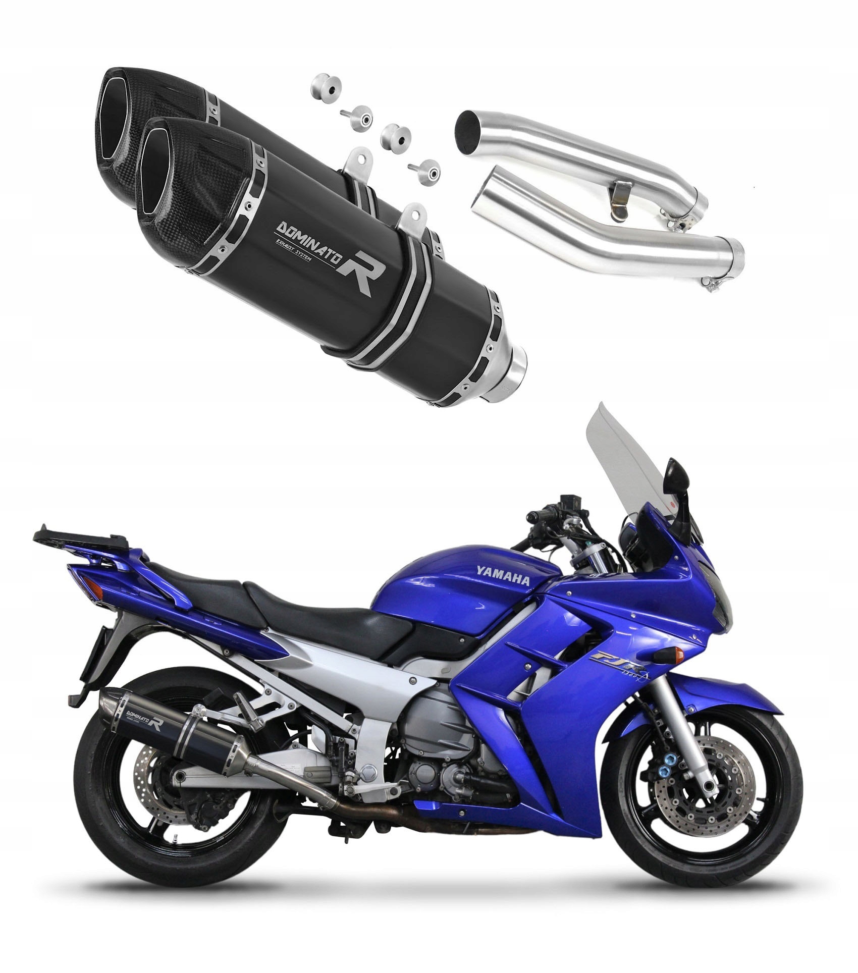 YA027DFBL-S - FJR 1300 глушник HP1 BLACK DOMINATOR
