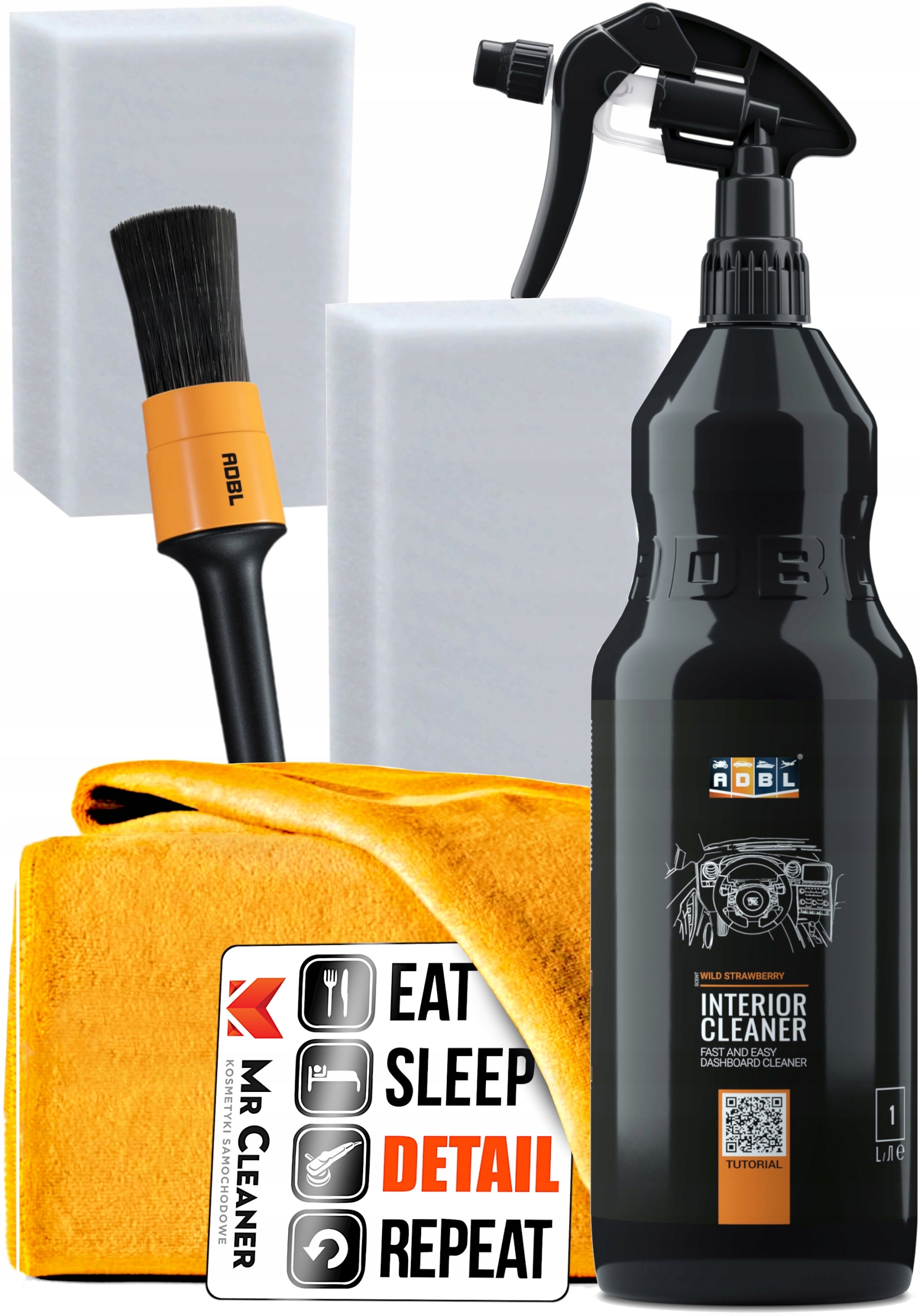 ADBL ZESTAW INTERIOR CLEANER 1L DO CZYSZCZENIA WNĘTRZA AUTA KOKPIT PLASTIK EAN (GTIN) 5904966833656