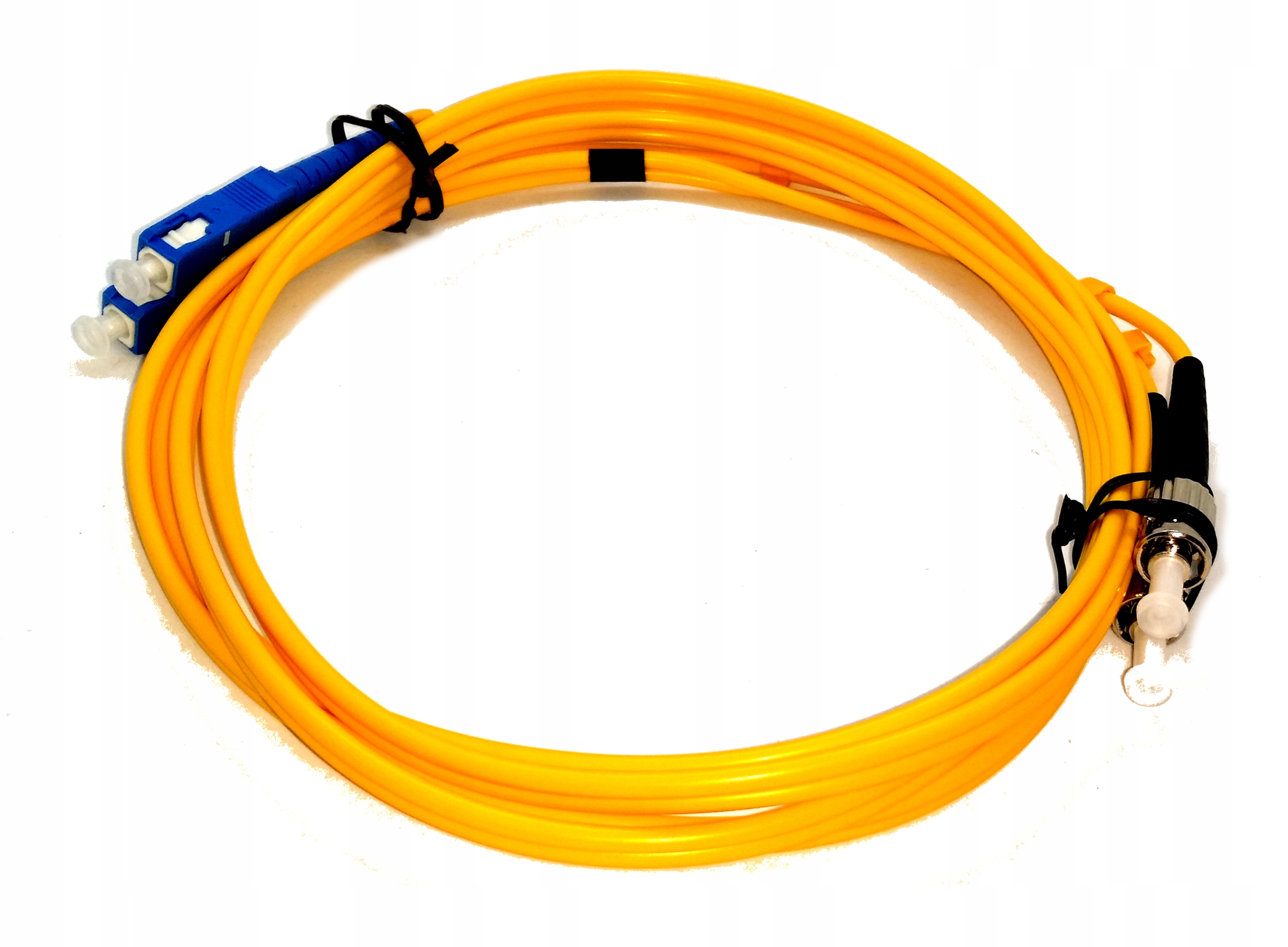 Patchcord światłowodowy St na Sc jednomodowy światłowód podwójny 5m