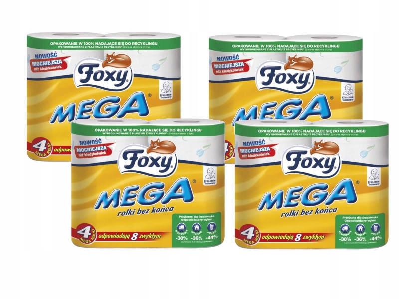 

Foxy zestaw papierów toaletowych 4opakowania