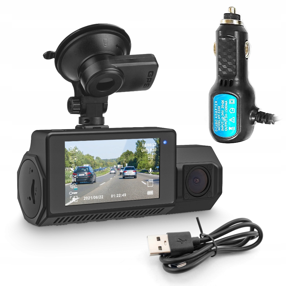 Záznamník Trasy 2 Kamery 4K Wdr Taxi A1