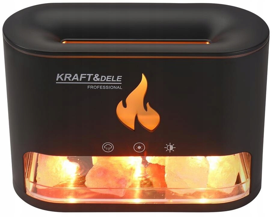 GAISA MITRINĀTĀJS KAMĪNS NAKTS LAMPA LIESMAS EFEKTA LED SĀLS DIFUZORS Modelis KD4117