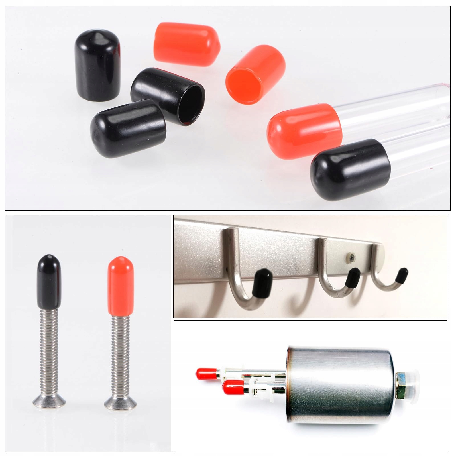 QUARKZMAN 2 Sztuki Białe Gummikappen 80mm Ochronne Końcówki Do Mebli — miniatura 4