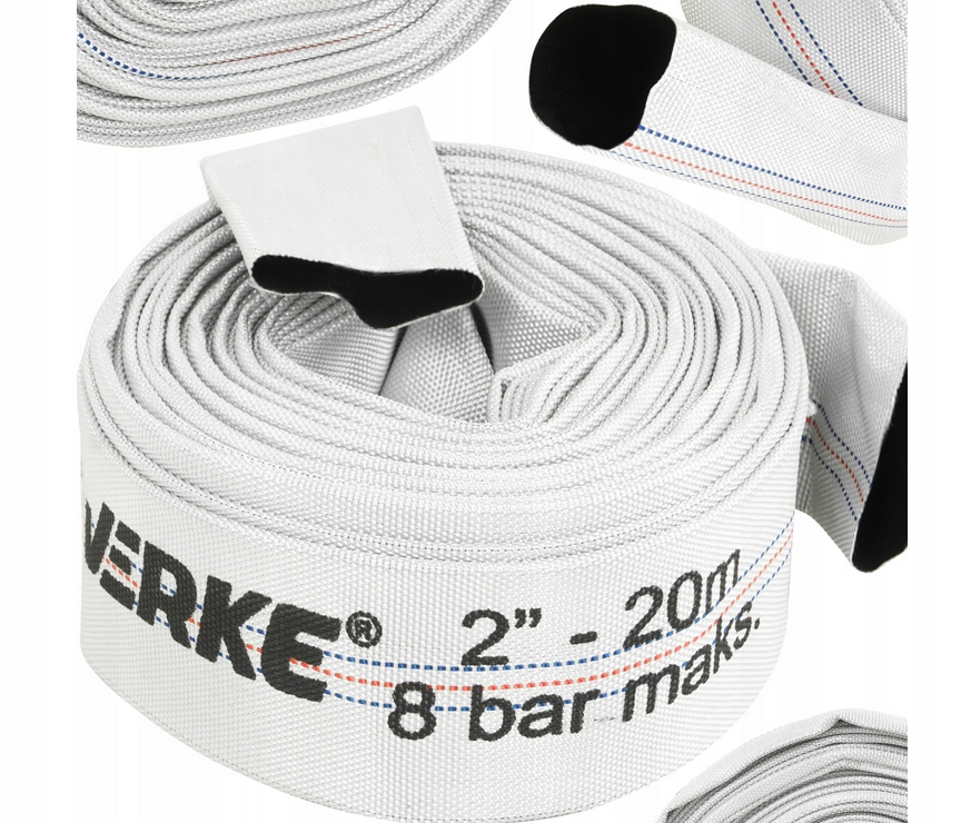 WĄŻ STRAŻACKI PARCIANY DO WODY BRUDNEJ SZAMBA 2" CALE 20M OGRODOWY DO POMPY