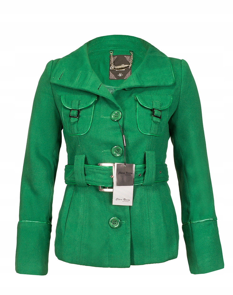 PŁASZCZ TRENCZ GUZIKI XL