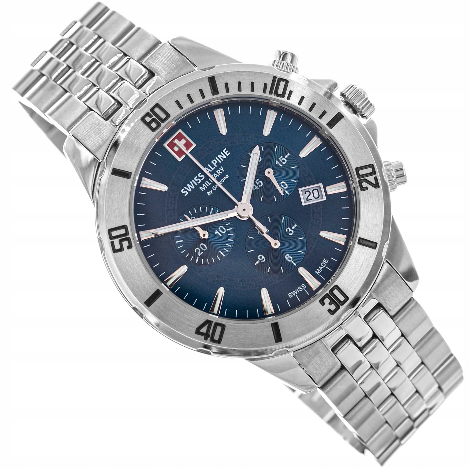 Pánské Hodinky Swiss Alpine Military SAM7024.9135 Chronograf Datumovka 10ATM